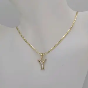 cadena 196 y dije inicial 808 gold plated