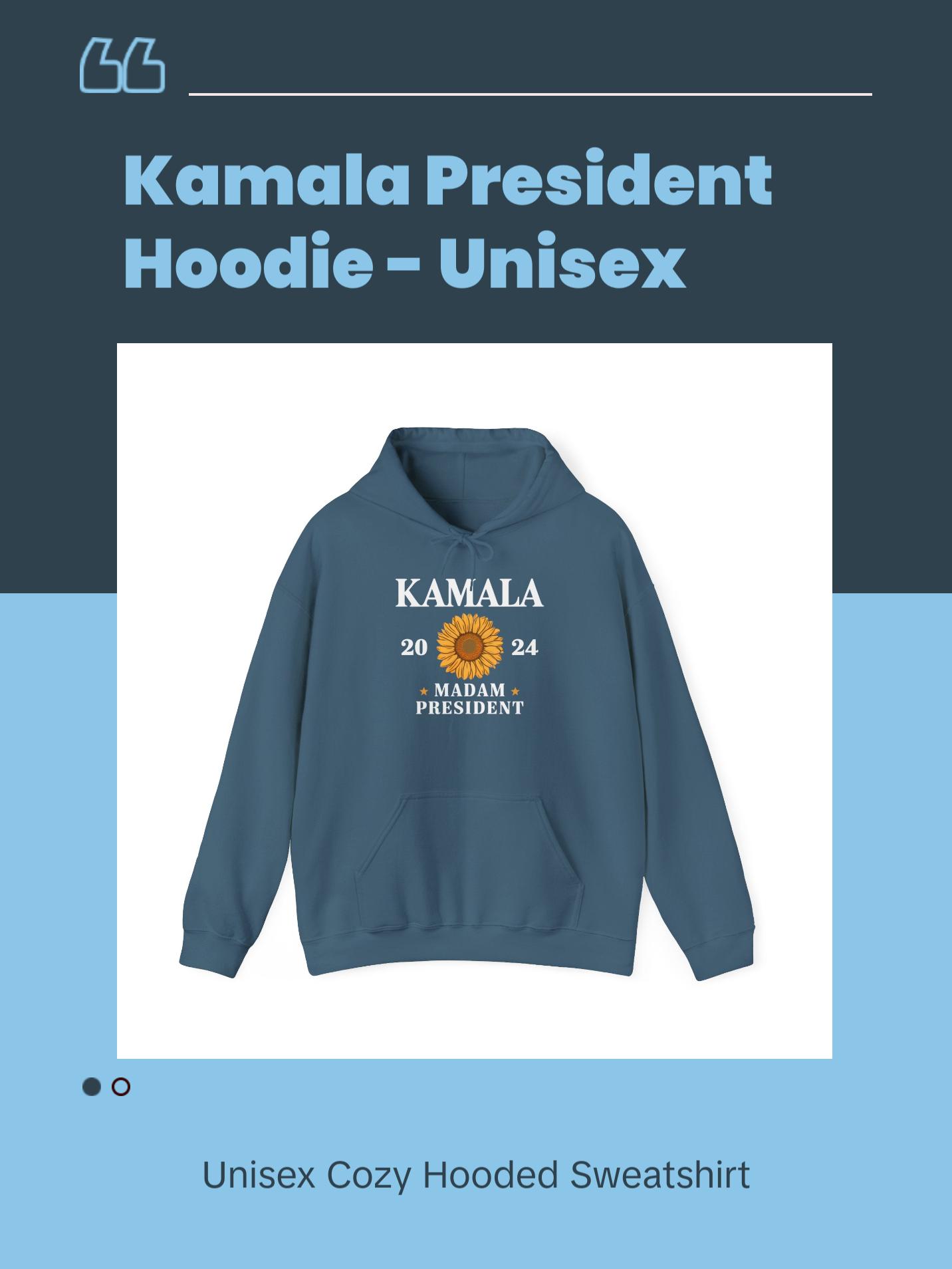 Kamala Madam President - Unisex Heavy Blend™ Hooded Sweatshirt