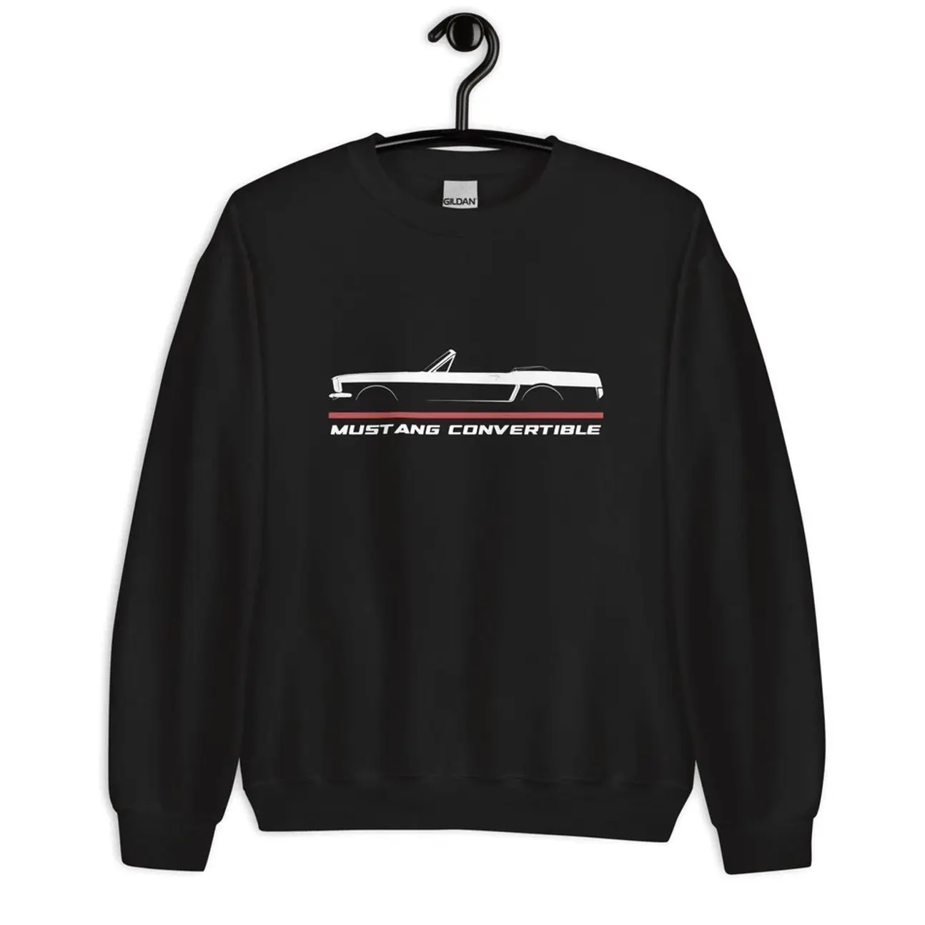Vintage Classic Ford Mustang Convertible 1964-1966 Car Owners Gift Silhouette Unisex T-Shirt Sweatshirt Hoodie, Gift for Car Lovers