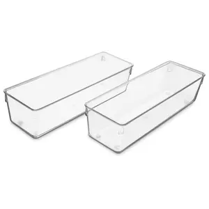 Sorbus Clear Drawer Organizer 2 Pack
