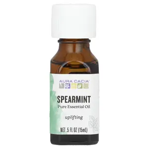 Aura Cacia Pure Essential Oil, Spearmint, 0.5 oz (15 ml)
