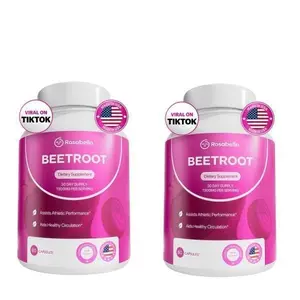 Rosabella Organic Beetroot Capsules (1300mg) – Natural Healthcare Supplement for Blood Flow, Heart Health