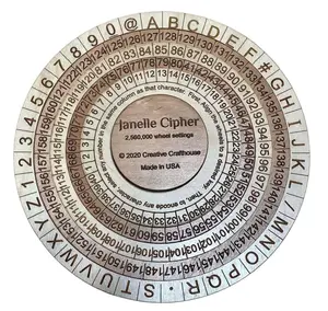 Janelle Cipher Wheel | Escape Room Prop