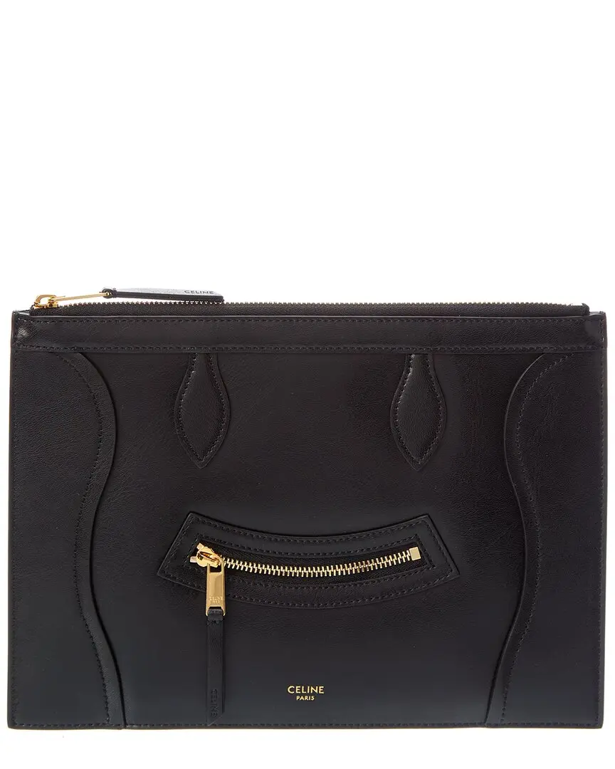 CELINE Medium Leather Pouch
