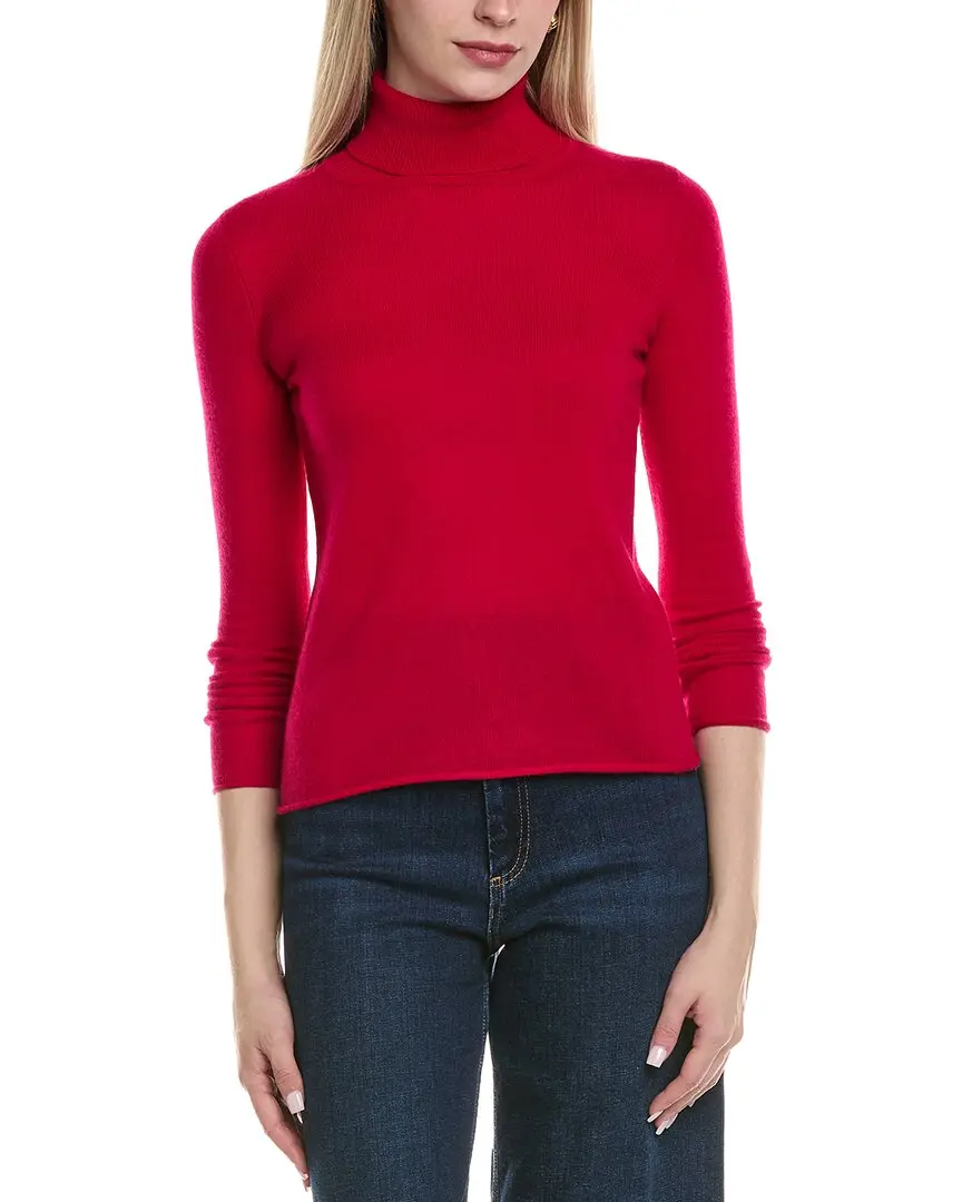 sofiacashmere Turtleneck Wool & Cashmere-Blend Sweater