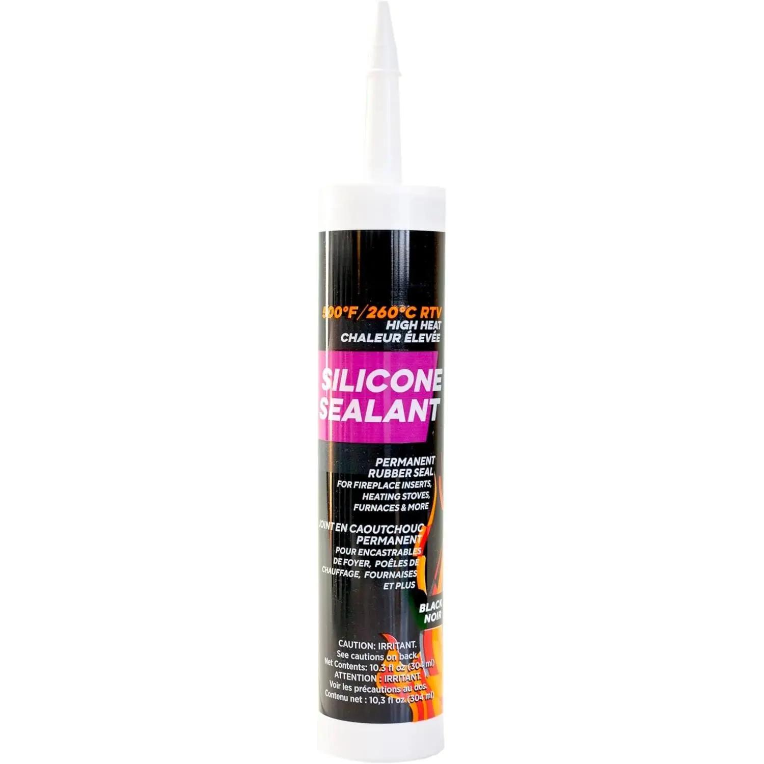 500?F RTV High Heat Silicone Sealant Black, -Made High Temperature Gasket Maker Adhesive - UV Stable, Oil Resistant & Non-Corrosive