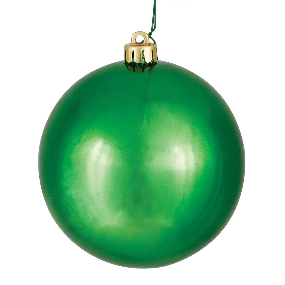 Vickerman N590604DSV 2.4" Green Shiny Finish Ball Ornament 24 Per Bag
