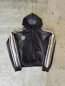 GT Striped Black Zip-Up Hoodie