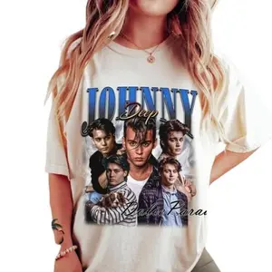 Vintage Bootleg Johnny Depp Graphic Tees - Unisex Retro T-Shirt, Perfect Gift for Him or Her Tshirt