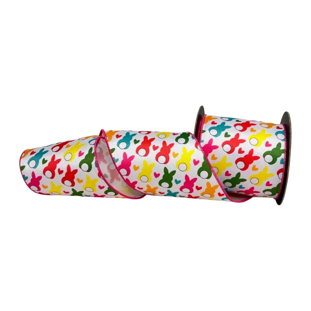 Poplin Easter Bunny Ribbon, 4" X 10YD
