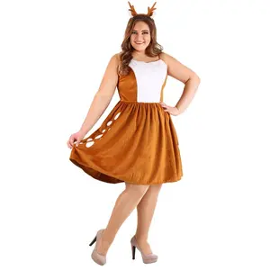 Plus Size Women's Dazzling Deer Costume