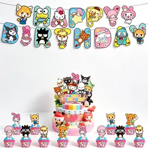 SANRIO Birthday Party Decorations – Iconic Characters and Themes for Festive Celebrations, Easy Setup Set, Perfect Gift for Fans, Sanrio Design for Birthdays Parties and Special Events