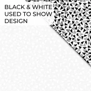 White on White Triangle Toss – 43/45" Wide – 100% Cotton – P&B Textiles