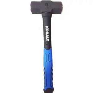 Kobalt 4 Pound Smooth Face Steel Head Fiberglass Sledge Hammer for Heavy Duty Applications