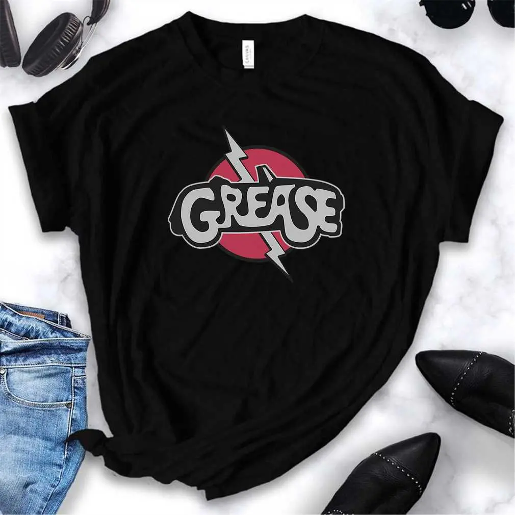 Grease Vintage Car Lightning Bolt Logo T-Shirt