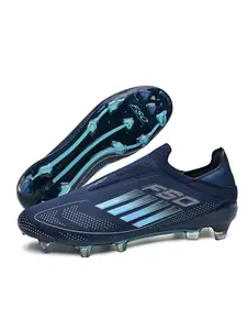 Men's Outdoor Sports Football Shoes, Long Stud Ag Fg Soccer Shoes, Anti-Slip Training Shoes, Soccer Cleats, Football Field Boots, Comfortable Breathable Professional Boots