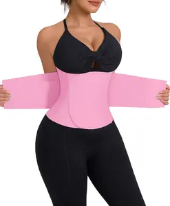 FeelinGirl #Live1 Neoprene Waist Trainer Belt for Women Adjustable Hook Loop Tummy Control Slimming Waist Cincher Sweatproof