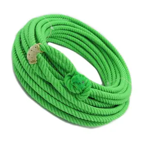 60Ft Lime Green 10.5mm Poly Nylon Rope Soga de Plomo