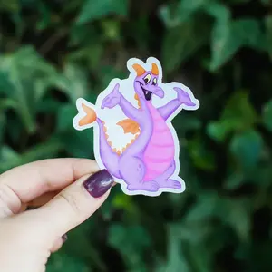 Figment Sticker, Journey Into Imagination Sticker, Epcot Sticker, Gift, Stickers, Laptop Stickers, Vinyl Stickers, Water Bottle Sticker Decor Decorative Glossy Tiles Sticker