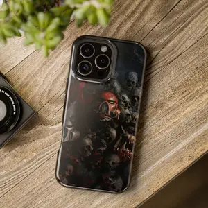 Warhammer 40k Dark Skulls Pile Horror Art Graphic Tough Phone Case, Durable Shockproof Protective Case for iPhone 17 16 15 14 13 12 11 Pro Max