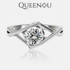 【840】Valentine's Flash Infinite Charm Synthetic Moissanite Ring – Elegant Design for Engagement or Wedding, Timeless Jewelry, Ideal for Anniversary, Birthday, or Romantic Gift. Fashionable and Luxurious, Perfect for Special Occasions and Everyday Wear.