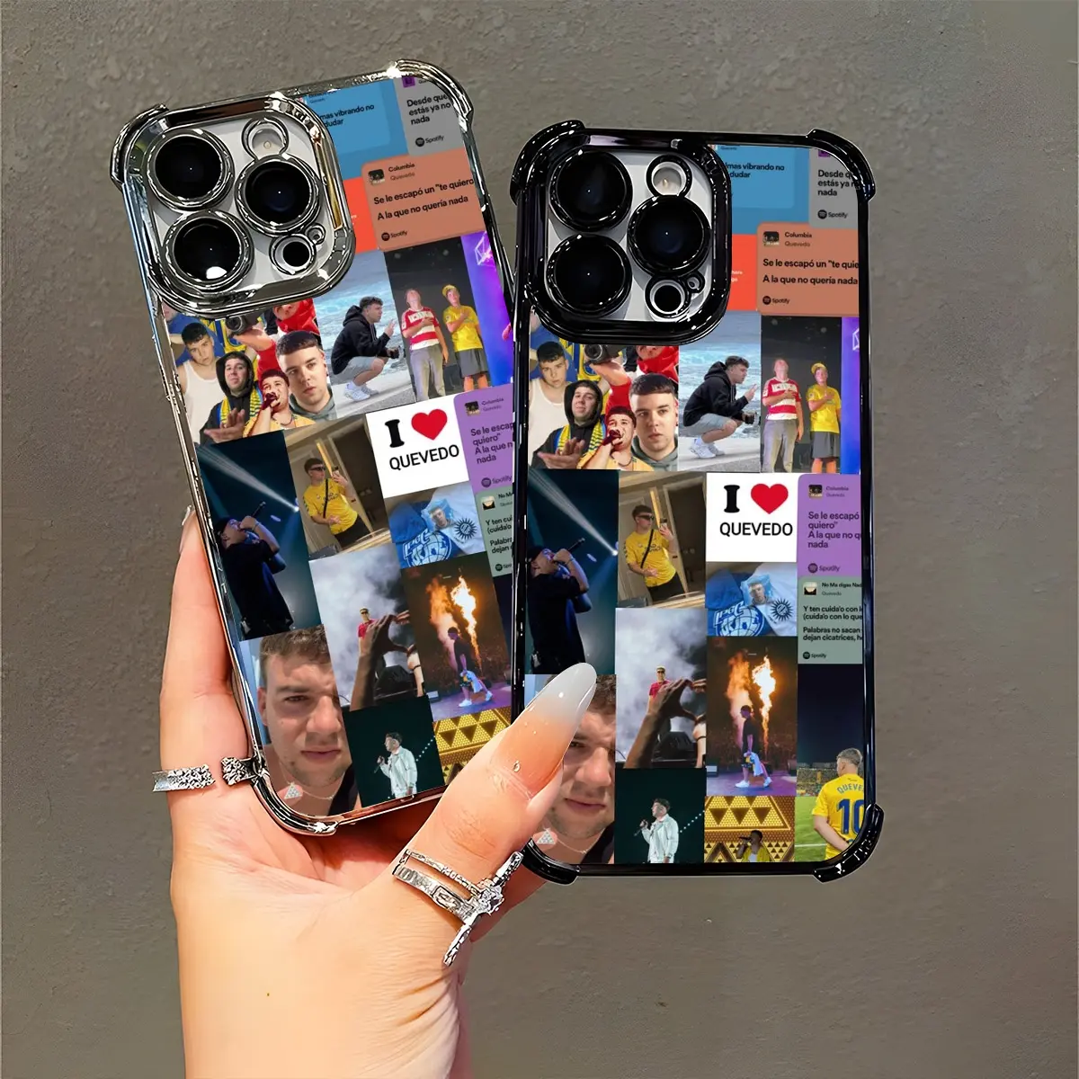 Quevedo Fan Phone Case for Latin Music & Rap Lovers Compatible with iPhone 11/12/13/14/15/16 (Pro Max/Plus)