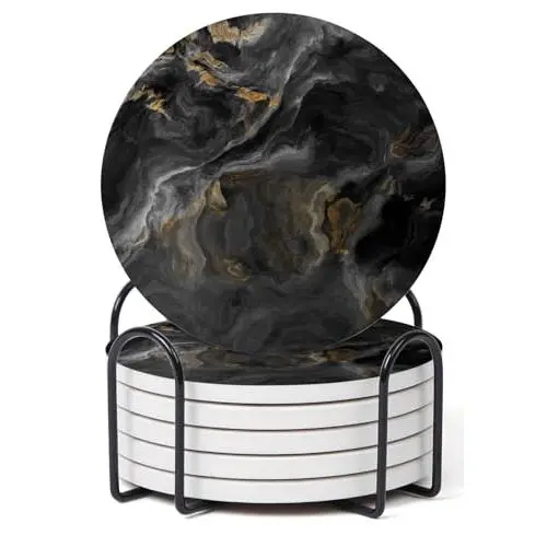 Abstract Black Marble