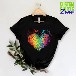 LGBTQ Shirt,Rainbow Butterfly Pride Tshirt,Love Heart Gay Tee,LGBTQ Support Gift,Social Justice,LGBTQ Pride Gift,Equality Butterfly Shirt 5