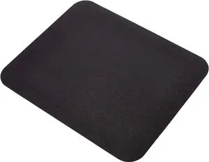 Square Mouse Pad, Cloth with Rubberized Base, Standard, Black