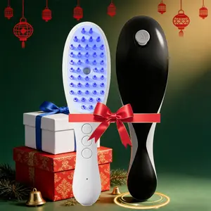 New Electric Microcurrent Head Massager Comb, Hair Care Brush, Scalp Treatment, Perfect Gift for Valentine's Day