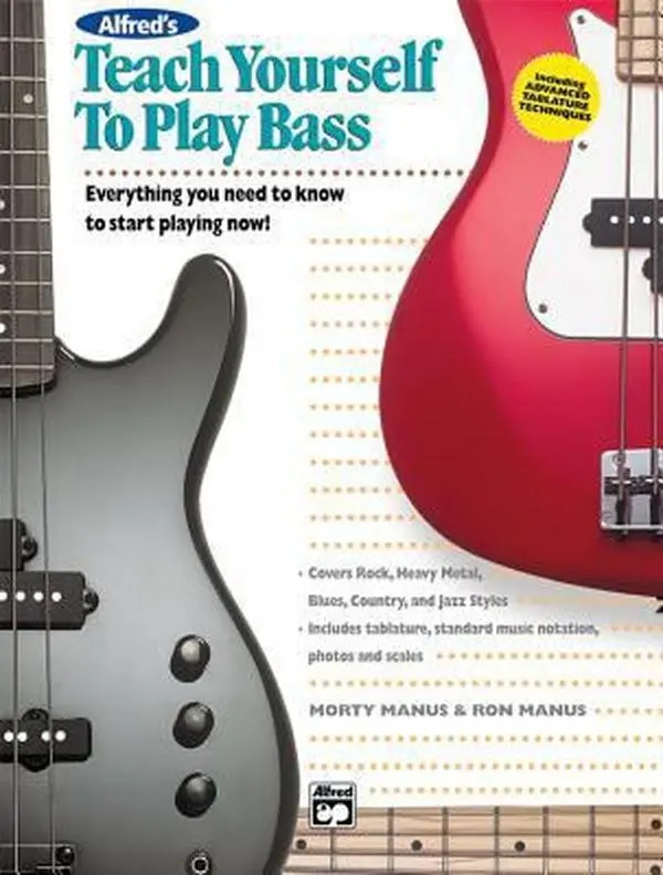 USED Book - Alfred's Teach Yourself to Play Bass: Everything You Need to Know to Start Playing Now! by Manus, Morton (Paperback) - english