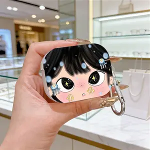 Cartoon Big Eyes Protective Case Cover for Apple AirPods 1/2/3/4/pro/pro2, Tpu Texture, Lightweight & Durable, Anti-Scratch, Shockproof, Protection