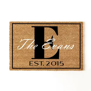 Personalized Last Name Doormat, Tailored Surname Welcome Mat, Personalized Housewarming Decor, Durable Coir Mat, Family Name Door Mat, Custom Doormat, Coir Doormat, Newlywed Gift, New Home Gift, Customized Gift, Mat