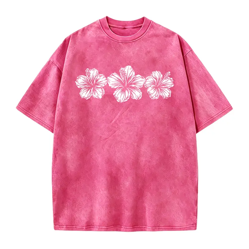 Hibiscus Flower T-Shirt: Tropical Beach Tee