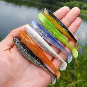3.5g 90mm Lifelike Swimbait Soft Lures, 7 Vibrant Colors, Dynamic Swimming Action for Freshwater & Saltwater Fishing, Bass Trout Carp Artificial Bait