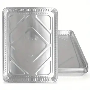 Aluminum Pans 5 Pack Disposable Cookie Paper 13 x 17 Baking Pans Premium Quality Heavy Duty Paper Pans