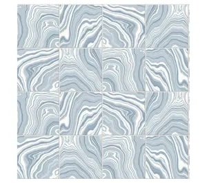 Lillian August Marbled Faux-Tile Peel-and-StickWallpaper