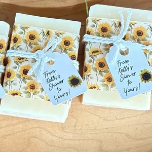 Sunflower Wedding Favors Soap, Sunflower Soap Favors, Sunflower theme baby shower soap, Sunflower theme party favors