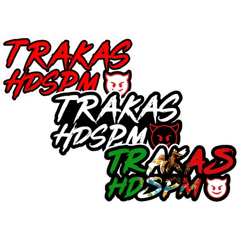 TRAKAS HDSPM Vinyl Sticker Set – All-Season, Durable 3-Piece Decal Pack Decor Decorative Multicolor Stylish Car Merch Vehicle Exterior Decoration