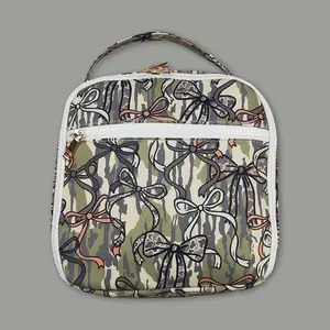 Baby Girl Bows Lunch Box Bag – Cute Insulated Tote for Toddler