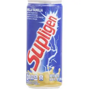Supligen Energy Drink 4-Pack Assorted Vanilla Peanut Chocolate Coffee Jamaican Style Rich in Protein Vitamins Minerals