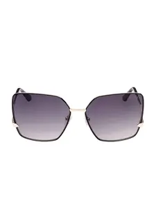GUESS Female Oversized Square Zigzag Sunglasses