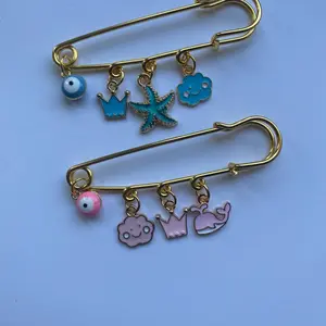 Baby Evil Eye Safety Pin Pregnancy Pin Protection Pin