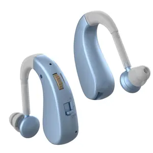 2pcs Ear Hook Sound Amplifier Personal Hearing Aid Left Right Ear Wear Frequency Amplifier Abs Material Collector Suitable for Adults