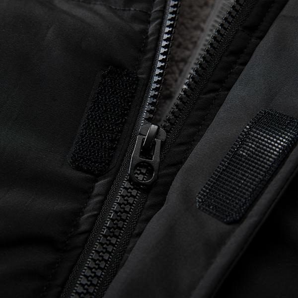 Men's Fashion Black Puffer Jacket - Removable Fleece Hood, Quilted Design, A Winter Must-Have for Warmth & Style