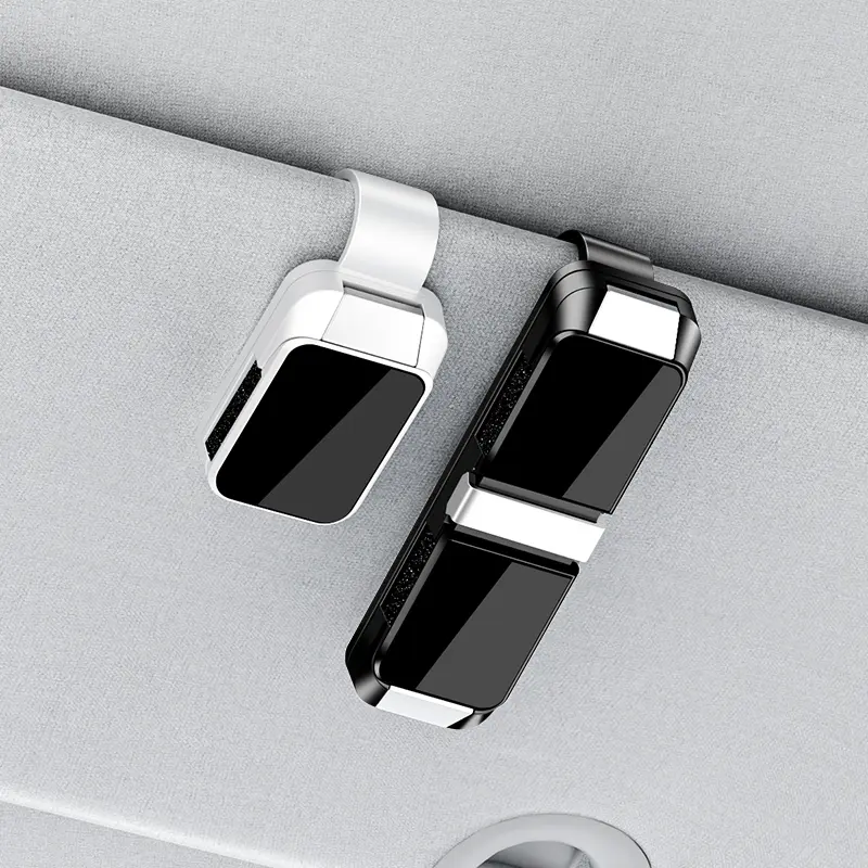FURTOM Car Visor Sunglass Holder Clip - 1-Handed Operation, Gentle & Secure Hold, Universal Fit for Automotive Interior Accessories