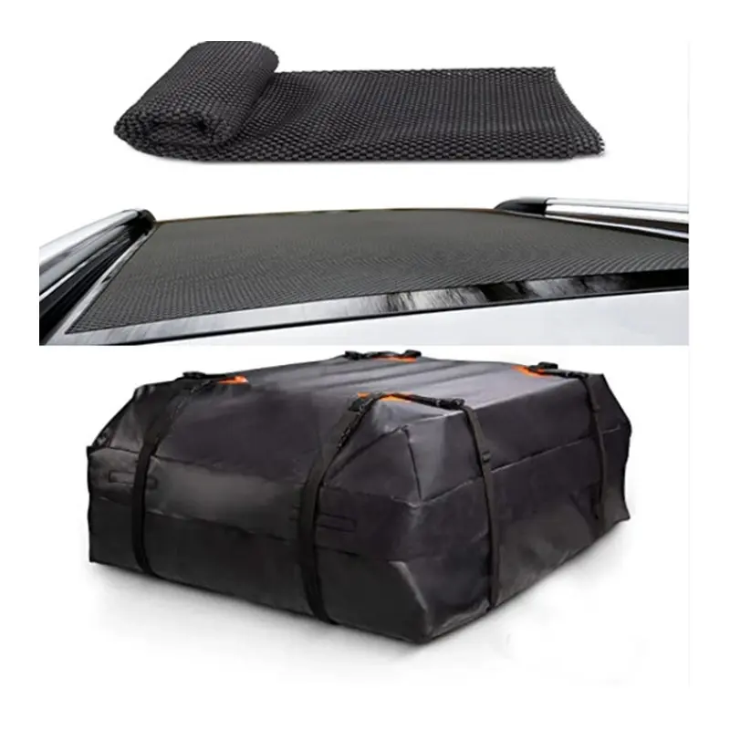 420D Oxford fabric car luggage rack, Car Accessory, luggage bag, waterproof, windproof and sun-proof, suitable for all kinds of weather, 425L super large capacity, suitable for outdoor travel and camping