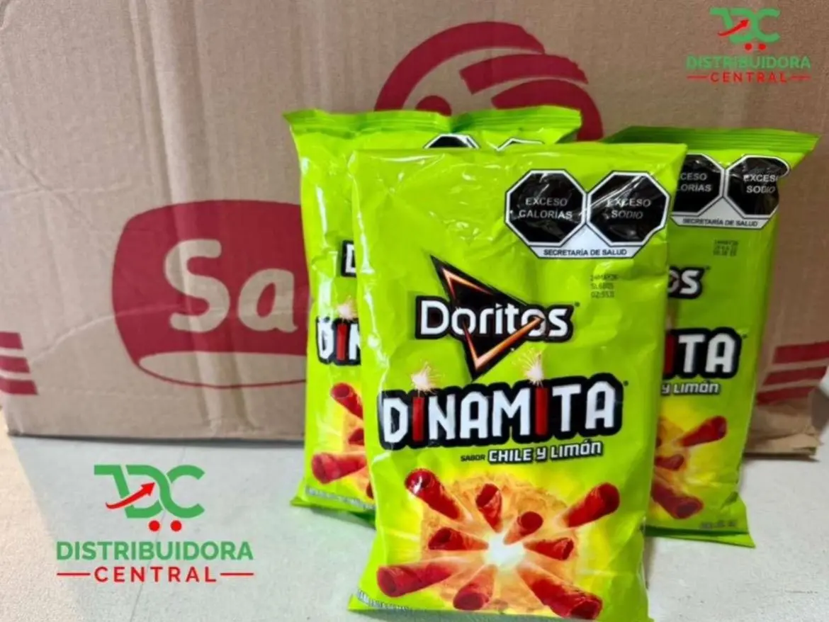 Doritos Dinamita Tangy Spicy Lemon Flavor Chips - 65gms Ambient Crispy Puffed Snacks for Youth Snack Lovers (None Artificial Additives Note)