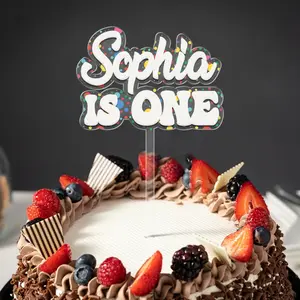Birthday Cake Topper, Personalized Acrylic Cake Topper Number,  Name Cake Topper,  Shower Cake Topper, Confetti Dessert, Party