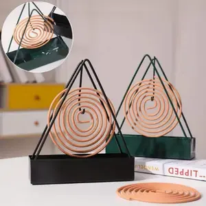 Elegant Triangular Mosquito Coil Burner, Modern Essential Oil Diffuser, Indoor Outdoor Use, Durable Plastic, Easy to Clean, Non-Electric